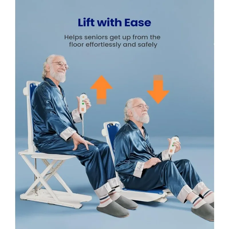 home.Lightweight Electric Chair Lift, Lift Elderly from Floor, Remote Control Floor Lift, Fall Assist Devices, Item Weight 23 LB