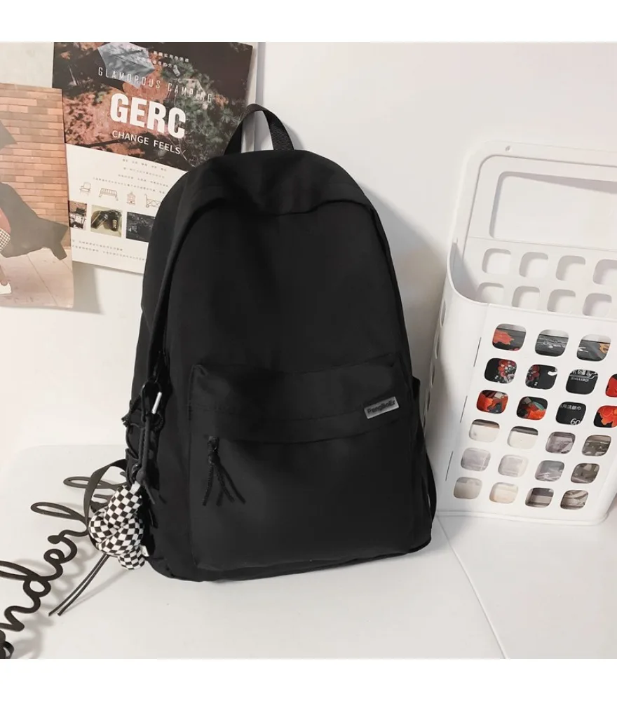 Backpack female Japanese junior high school student college student cross-border lightweight waterproof schoolbag male backpack