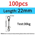 100pcs 22mm