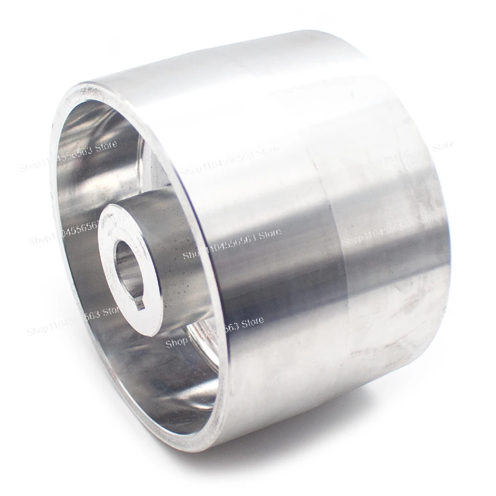 

**150x100x24mm Aluminum Contact Wheel with 8x4mm Keyway for Belt Sander & DIY Sharpener**
