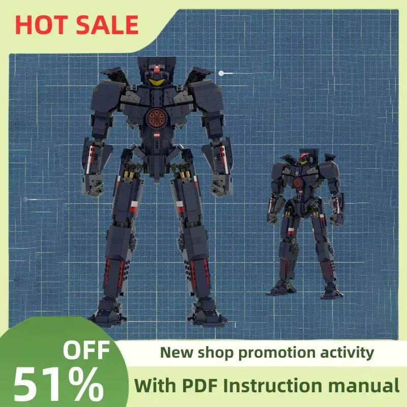 New Famous Pacific Movie Series Moc Character Buildable Figure Model Custom Puzzle Diy Creative Ideas Kids Toys Birthday Gift