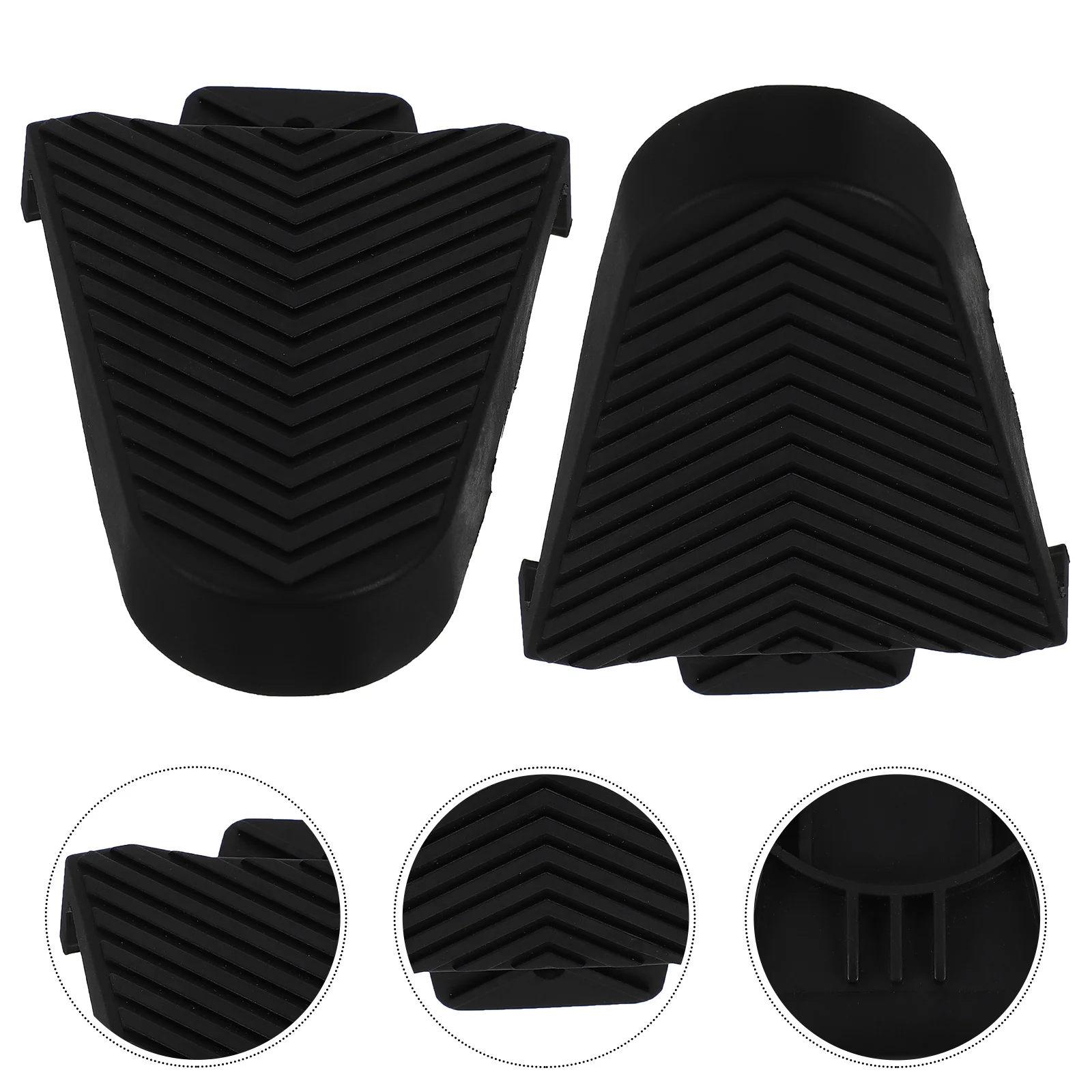 

1Pair Self-Locking Pedal Cleat Cover Rubber Material Durable Comfortable Prevents Wear Cycling Pedal Accessories