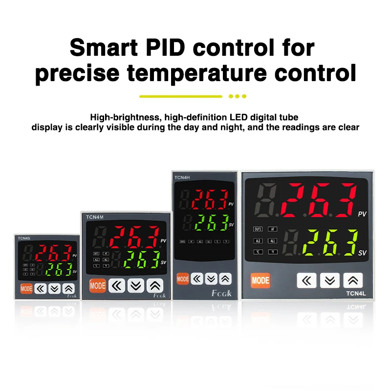 Digital Thermostat SSR+RELAY Output Universal Input TC4S TC4H TC4M PID Temperature Controller Regulator SSR Relay 110VAC 220V