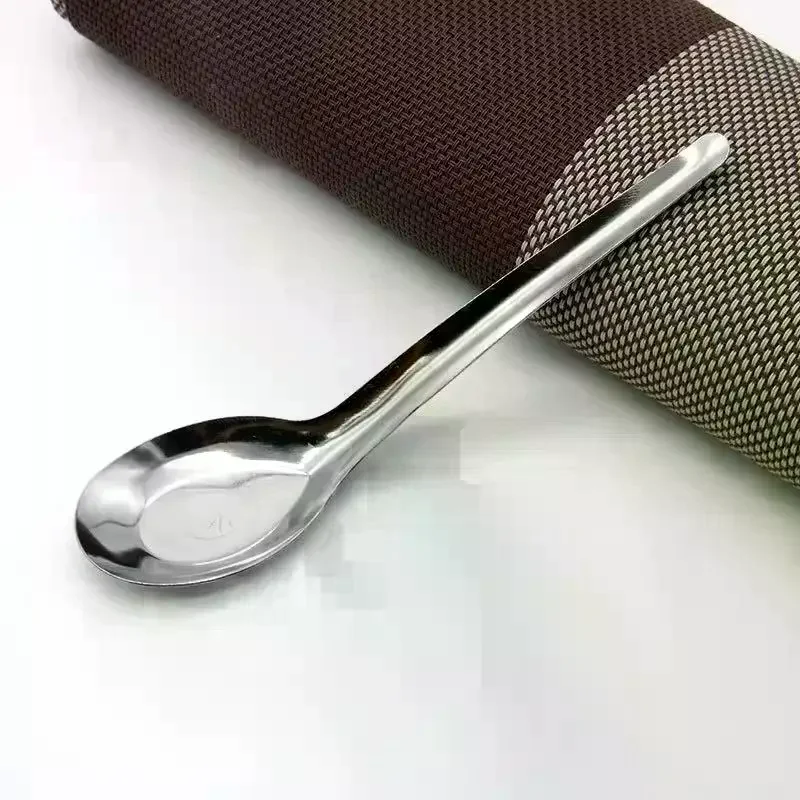 20Pcs Reusable Stainless Steel Flat Teaspoons Dishwasher Safe Spoons for Coffee Ice Cream Dessert Daily Dining Use
