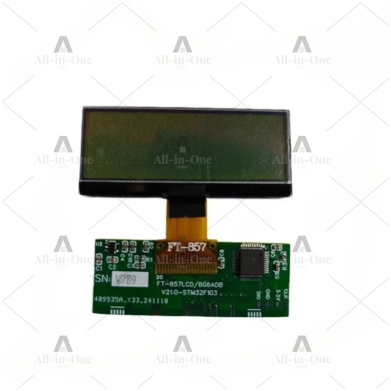 LCD Display for FT-857/FT-857D Transceiver, Custom Molded Replacement, Full Display