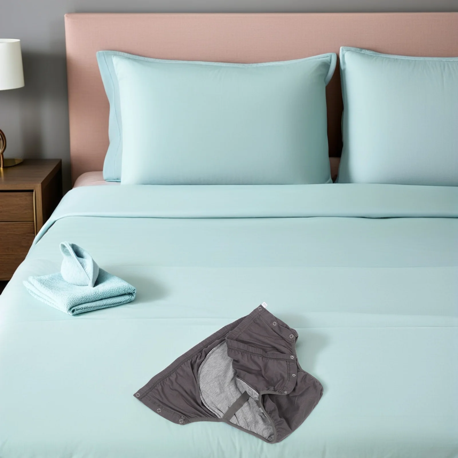 성인용 방수 속옷 세탁 가능한 면 요실금 팬츠 노인용 재사용 가능한 풀온 기저귀 남녀 공용