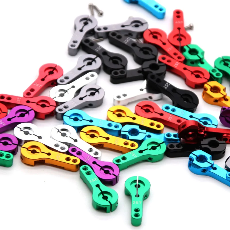 10x RC Servo sterzo in metallo Mezzo braccio 25T Auto adatta per MG995/MG996R/MG946R/MG945/BAJA/HSP/robot