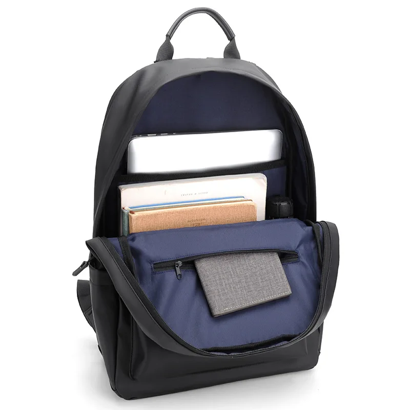Backpack Men's Computer Bag PU Trend School Bag Junior High School High School Student Men's Casual Backpack Wholesale