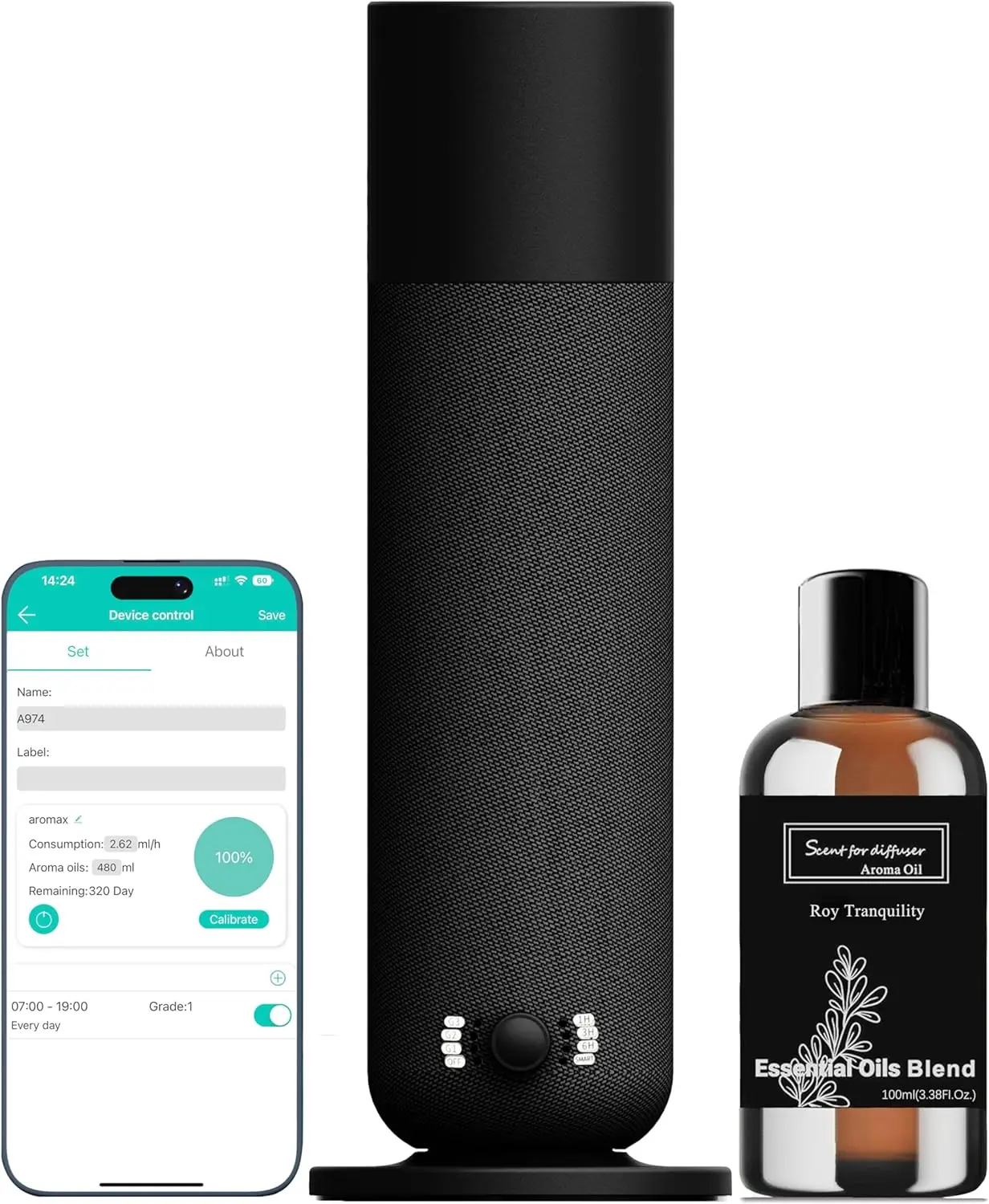 2026 New Upgrade Smart Waterless Essential Oil Diffuser, Scent Air Machine For Home, Aromatherapy Scent Diffuser With