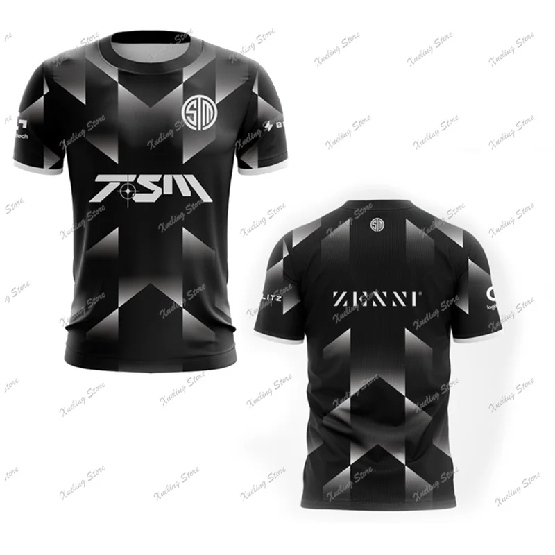 2024 Latest Personalized TSM Fan T-shirt for Men\'s Team Breathable LOL Short sleeved T-shirt for Esports Games Fashion Breathabl