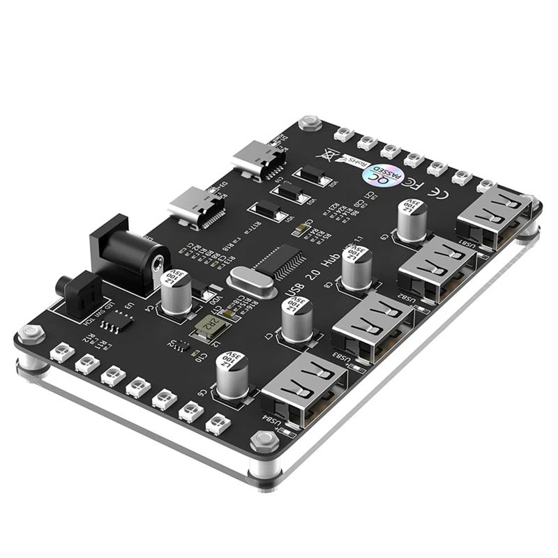 4 в 1 двойной блок питания, несколько адаптеров питания USB 2,0 Hub с красочной быстрой установкой для ПК, ноутбука, клавиатуры, мыши и Windows