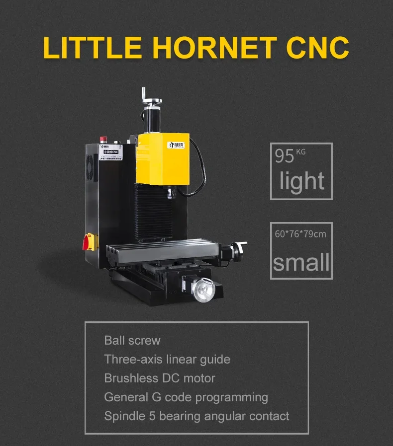 Little Hornet Mini CNC Lathe for hobby and School Education