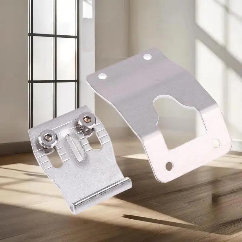 دراجة نارية العلوي قاعدة لوحة الإفراج السريع جبل فتحة الذيل الجانب مربع الخلفي جذع حقيبة أمتعة أجزاء التثبيت العالمي #5