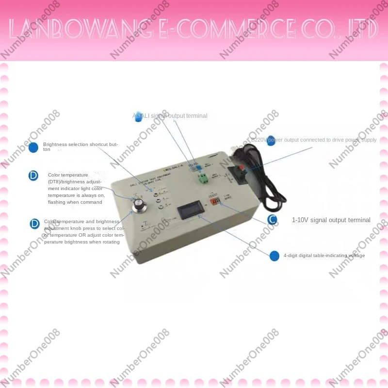 DALI 1-10V Signal Generator Multi Dimmer Knob Tester with Bus Power Supply for Lighting Control