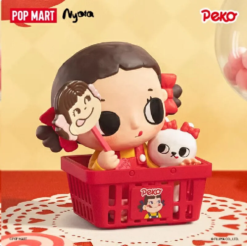 

New Genuine POPMART Nyota Peko Blind Box Action Figure Doll Model Desktop Ornament Collectible Cute Toy Decor Gift For Fans