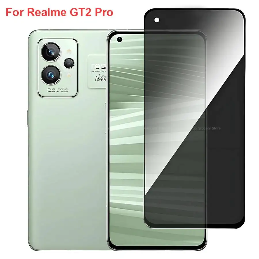 

Realme GT2 Anti Spy Privacy Tempered Glass Protector Compatible For Realmegt2 Pro Full Cover Screen Phone Film