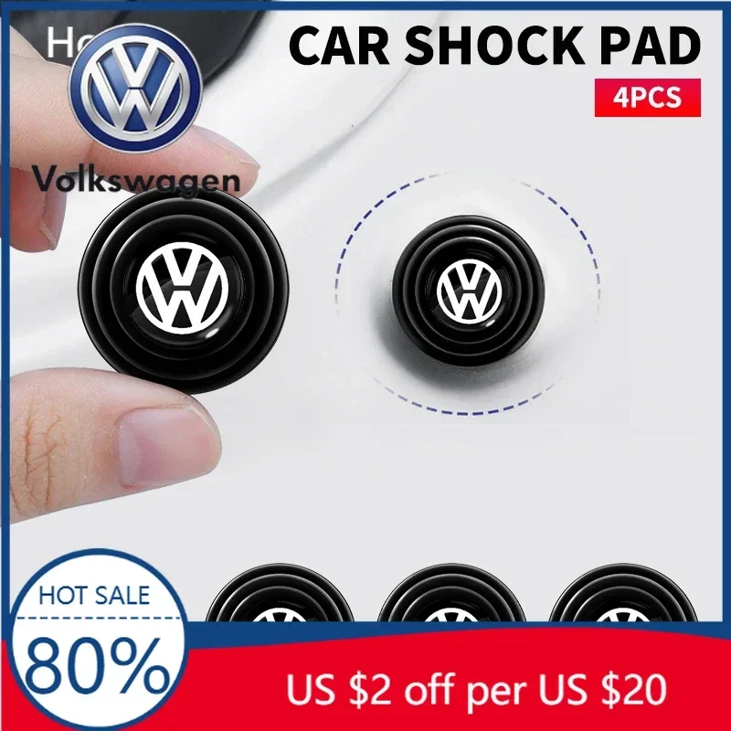 

Fashion Car Door Anti-shock Protection Silent Pads Trunk Buffer Sticker For Volkswagen VW GTI Golf Polo Tiguan GTD Passat Tharu
