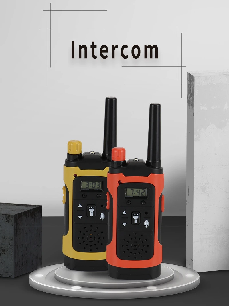 Smart Wireless Walkie-talkie Toy Anti-jamming giocattoli per chiamate Remote per interni ed esterni ad alta definizione 2 confezioni