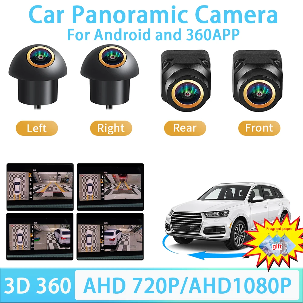 WDR 360 Camera For Android Multimedia With 360° Panoramic System Built-in 360App 8K Super HD 3D AHD1080P 720P Golden Fisheye