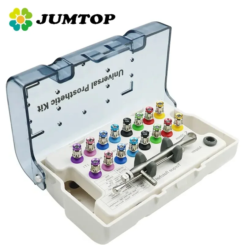 

JUMTOP Dental Implant Torque Wrench Screwdriver Prosthetic Kit Dentistry Instrument Implant Repair Tools Kit