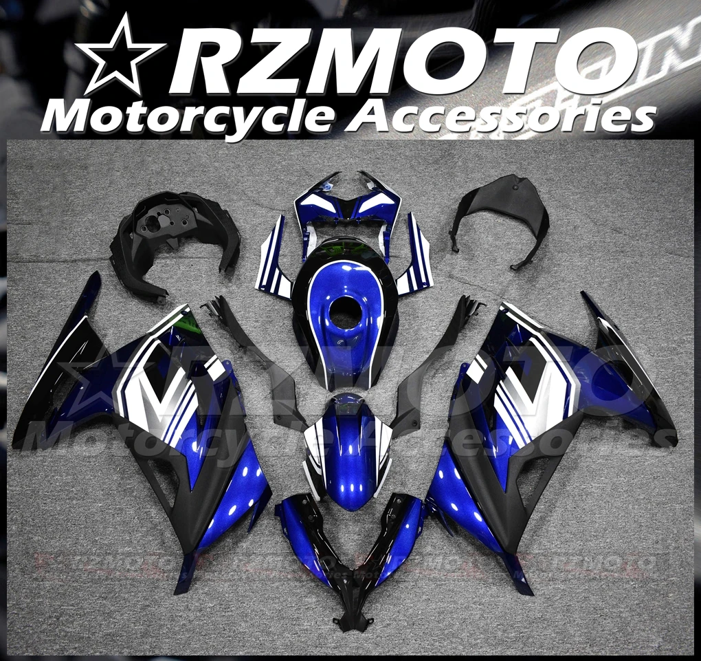 Rzmoto ฝาครอบแผงพลาสติกชุดโครงสร้างตัวถังรถสำหรับ Kawasaki Ninja 250 300 13 14 15 16 17 18 #003113ใหม่