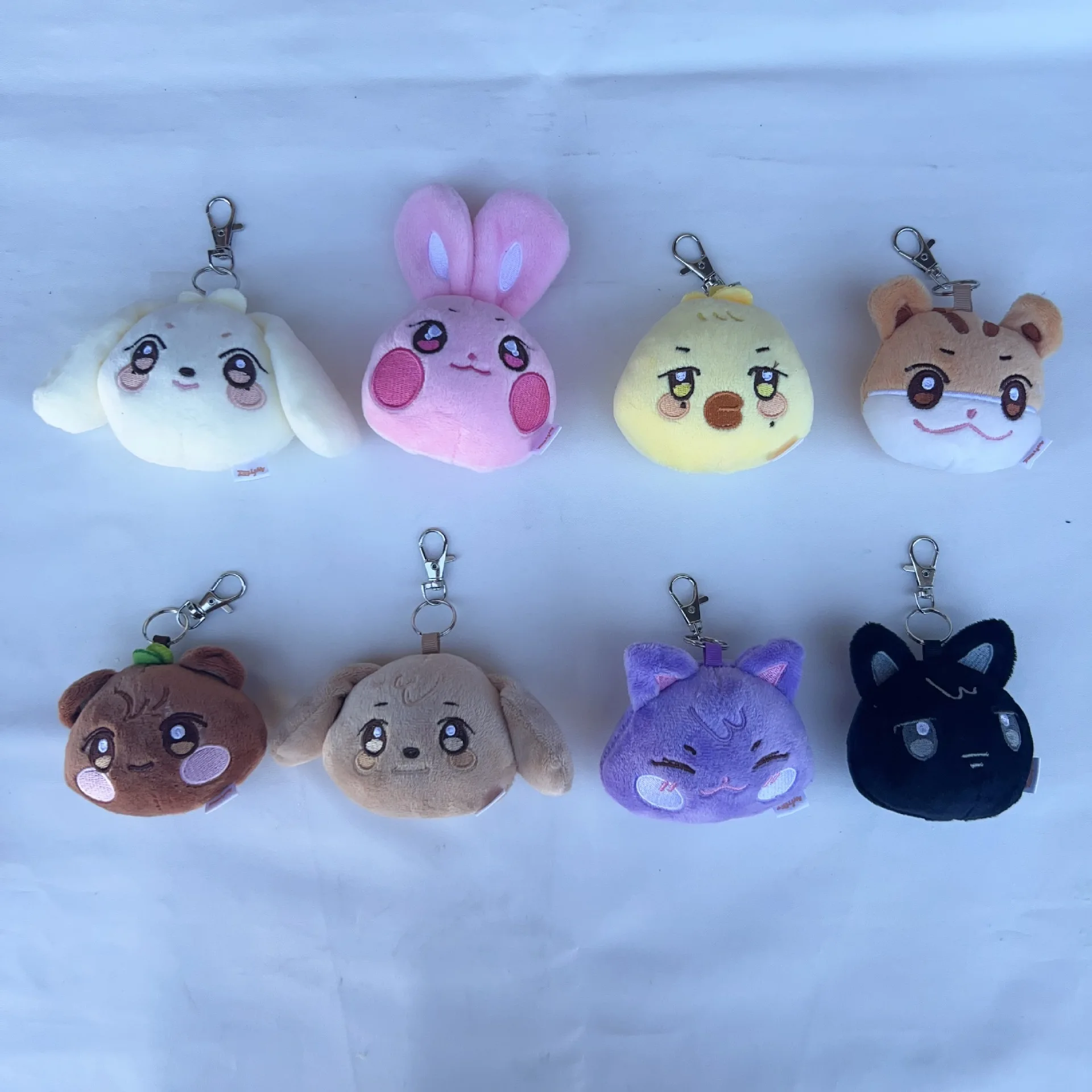 1/8 Stück Kpop ATEEZ Plüschpuppen-Anhänger Schlüsselanhänger Aniteez Design Hongjoong Seonghwa Yeosang Zubehör Kawaii Plüschtiere