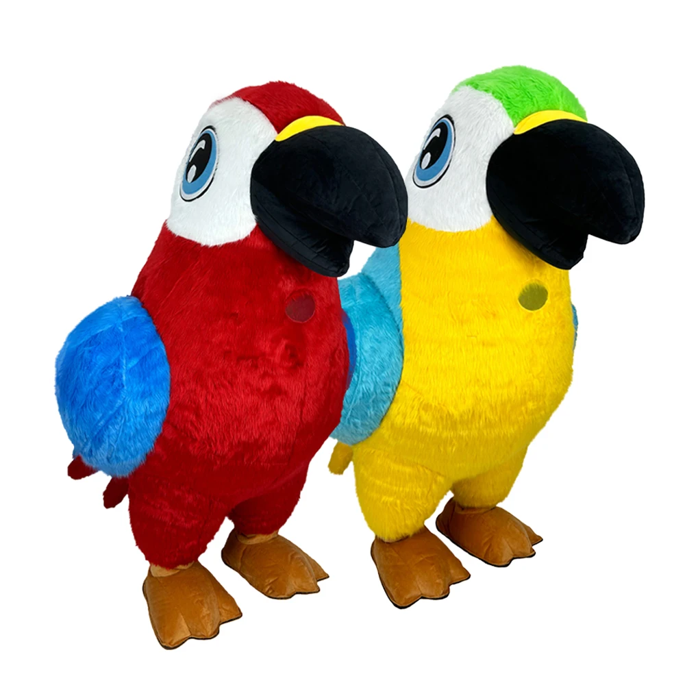 

Inflatable Parrot Plush Costume Adult Character Cosplay Animal Halloween Carnival Mascot Party Fancy Dress