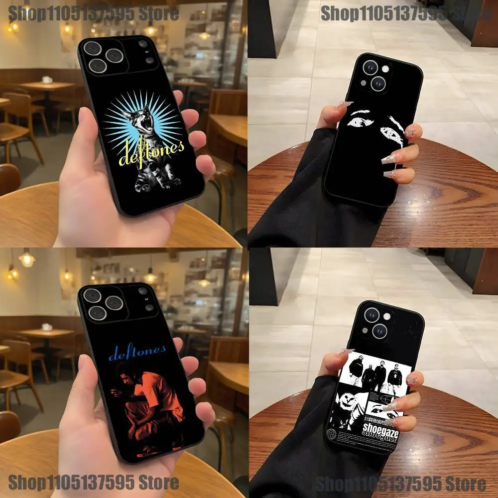 

Band D-Deftones Phone Case For iPhone 17,16,15,14,13,12,11,Pro,XS,Max,XR,Plus,E,SE4,Mini Black Soft Cover