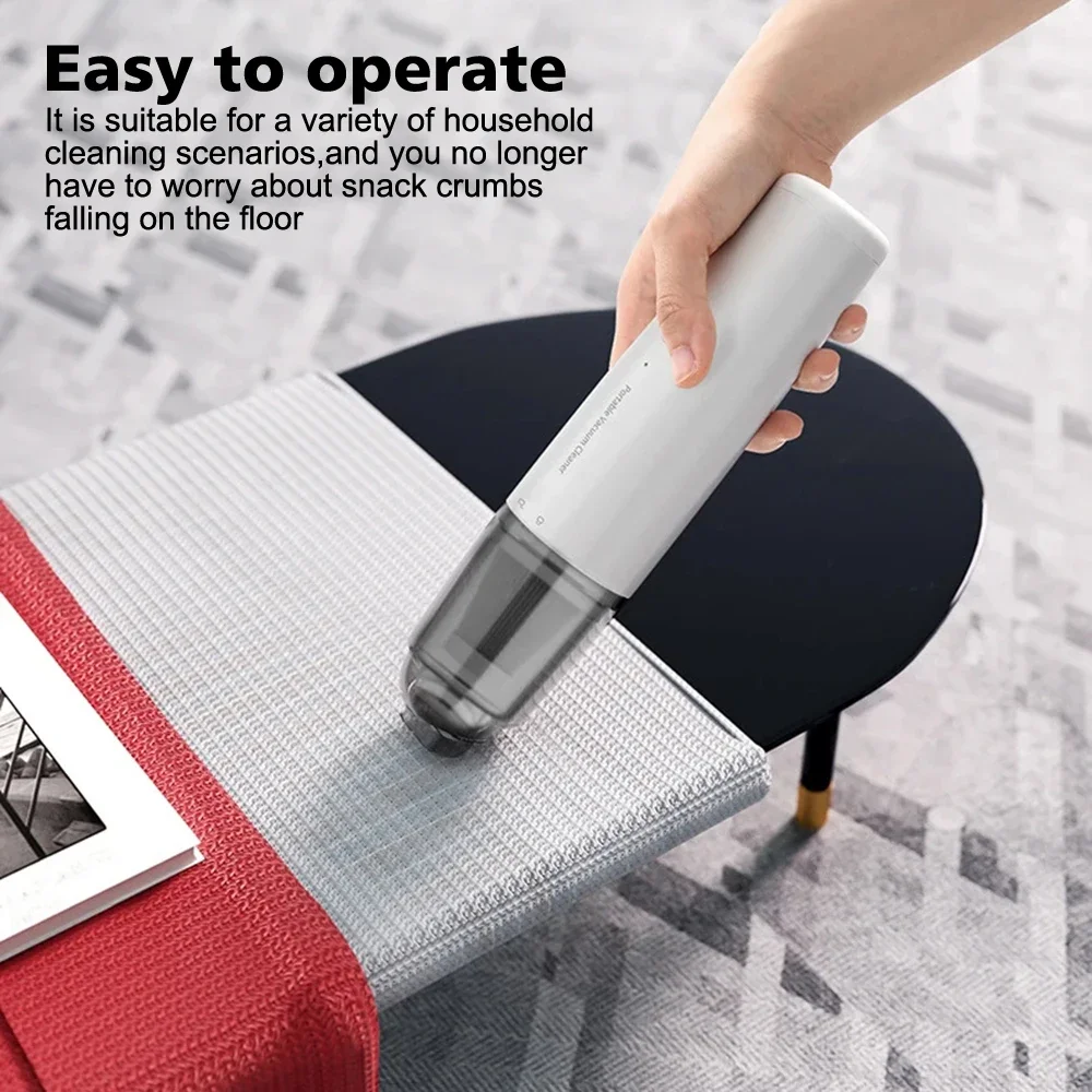 

Car Vacuum Cleaner Electric Household Mini Portable High Power Handheld Wireless Powerful Dust Remover & Deep Cleaning Cleaner