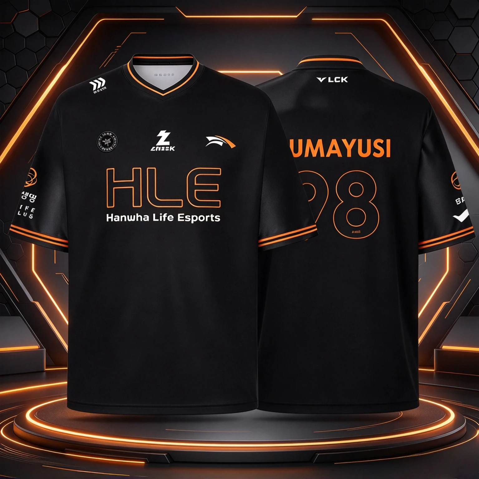Korea Esports Lck 2026 HLE Team Jersey GUMAYUSI 98 T-shirt LOL Game Player Training Uniform Clothing For Mens Fans Souvenir Tees