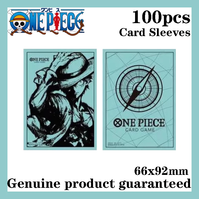 

Цельные ограниченные рукава для карточек на первый годовщину, 100 шт., 66x92 мм, дизайн Луффи, официальные коллекционные рукава в стиле аниме, специальный подарок для детей