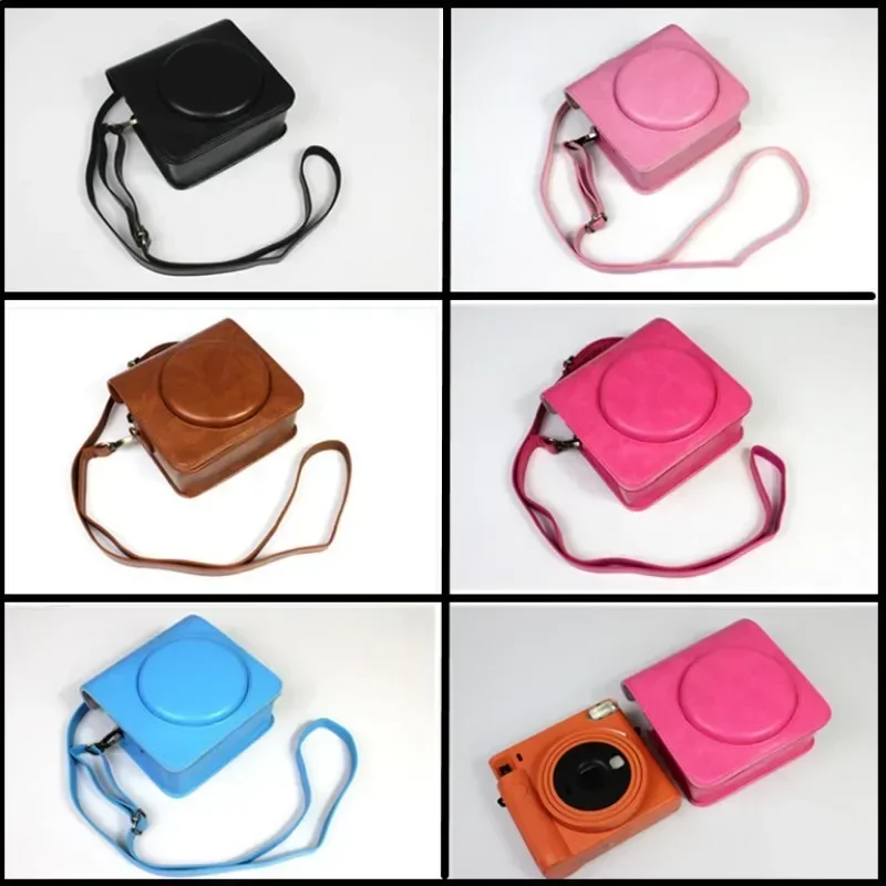 

PU Leather Protective Camera Case for Fujifilm Fuji Instax Square SQ1 Camera Bag Shell Pouch with Strap