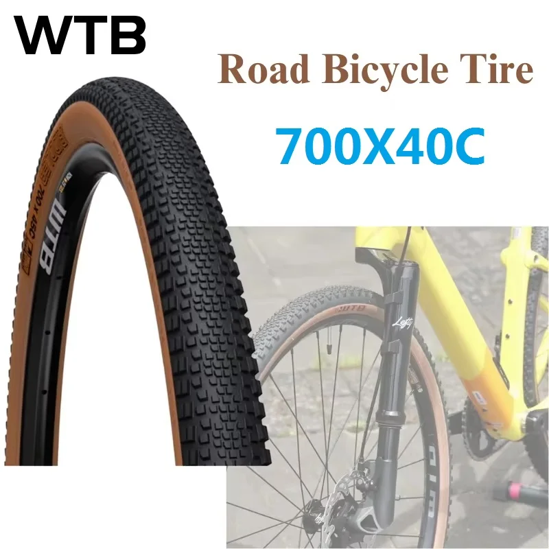 

Bicycle WTB Outer Tire 700C 700x40C Road bike Tires yellow edge 120TPI Anti-puncture gravel racing Bike cycling off-road tyre