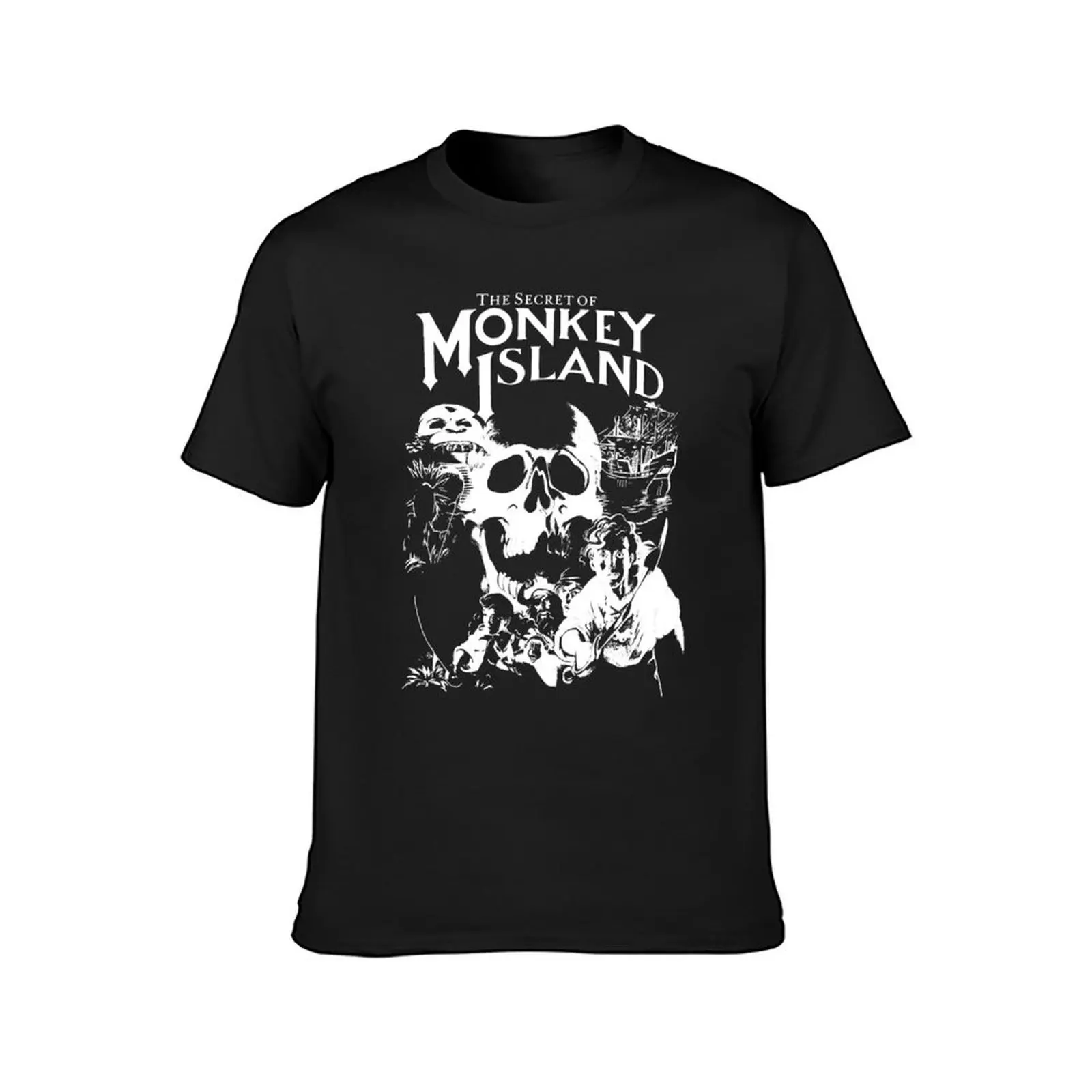 The Secret of Monkey Island T-Shirt oversized summer top plus size tops men t shirt