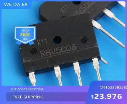 Free shipping    new%100       new%100     RBV5006  50A 600V