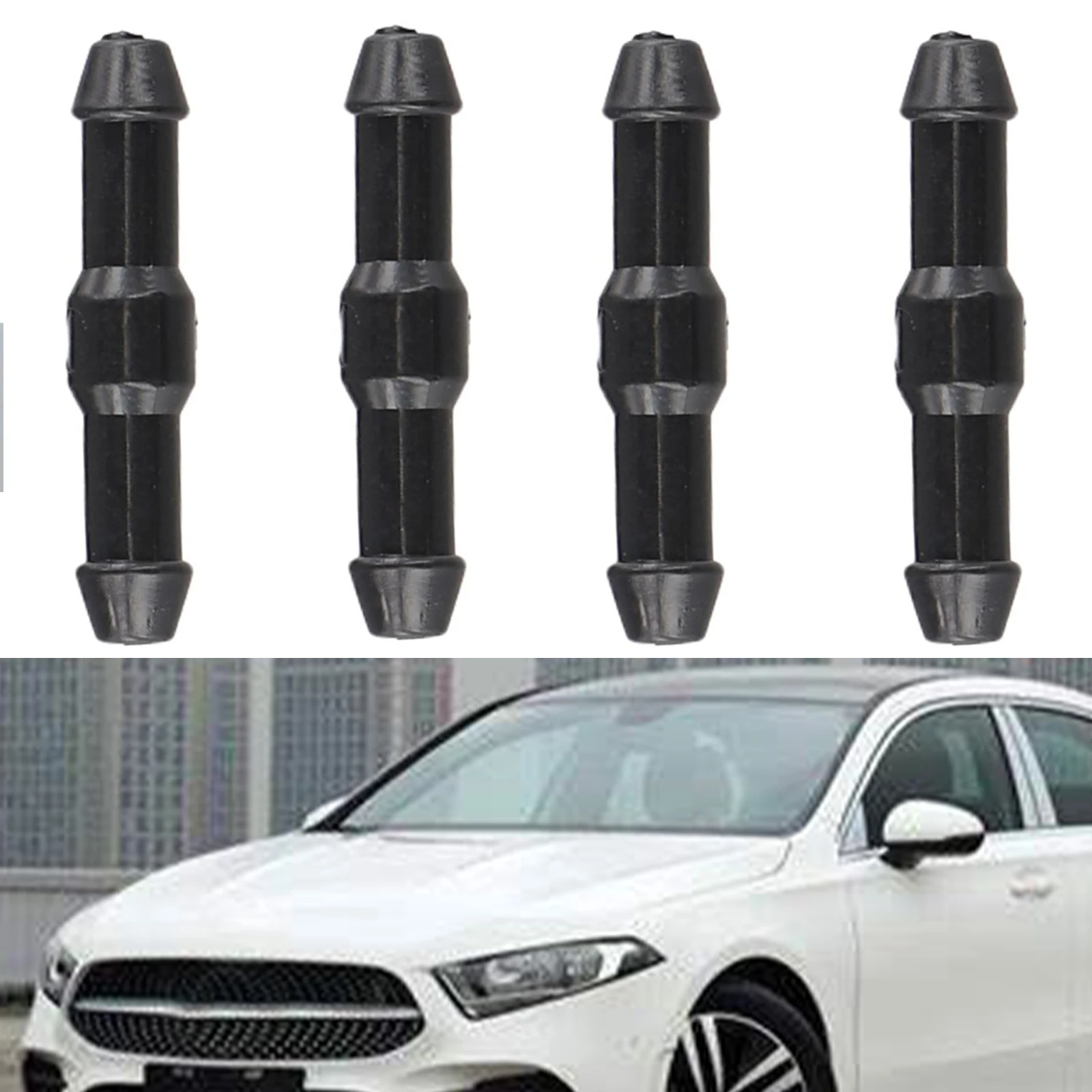 60pcs /Black Windshield Washer /Hose Connector Kit Y For T For I /Shape For Splitter Fittings Water #Tube Adapter For Car Truck