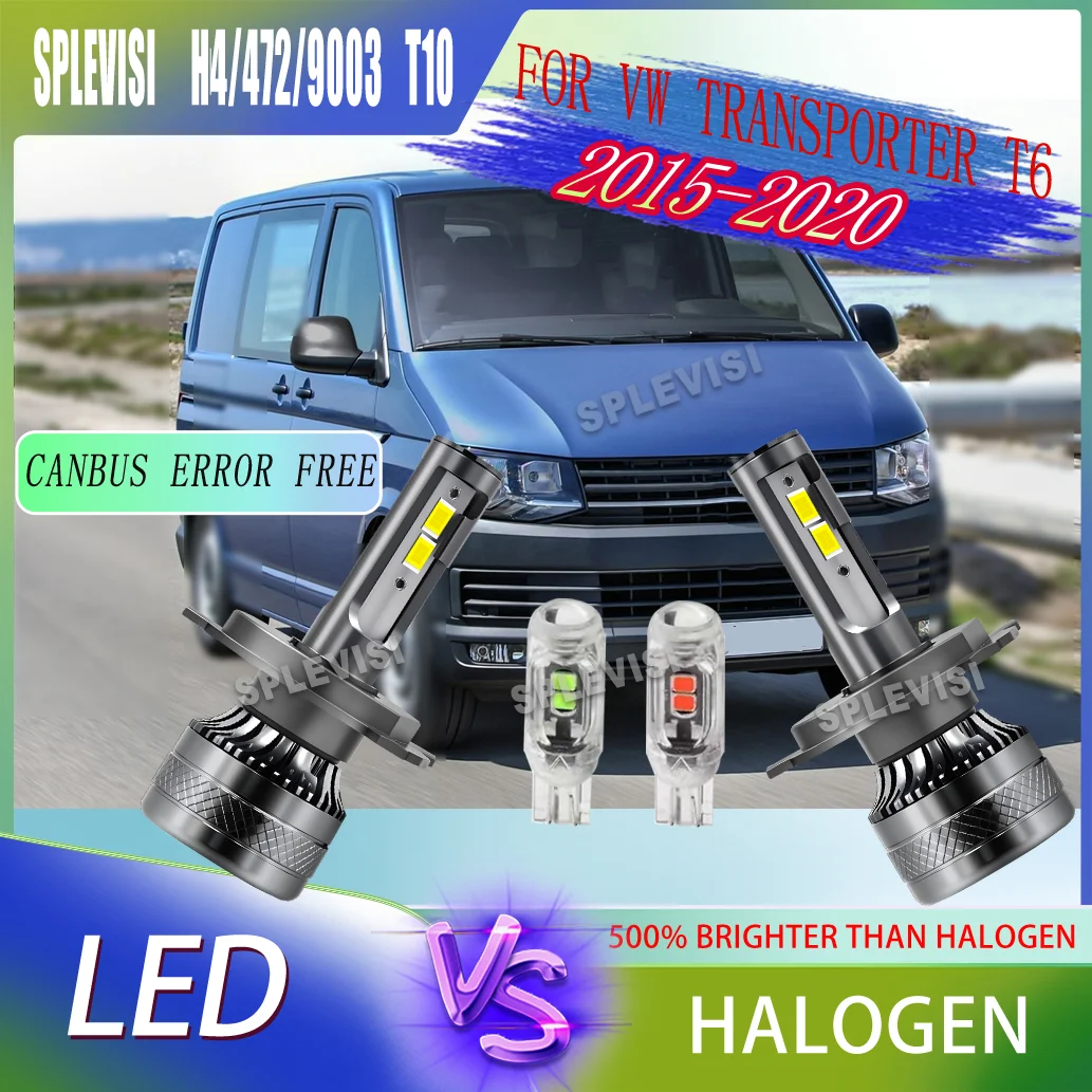 

2pcs LED Bulb instant on Experience 500% brighter than Halogen 6000k White For VW Transporter T6 2015 2016 2017 2018 2019 2020