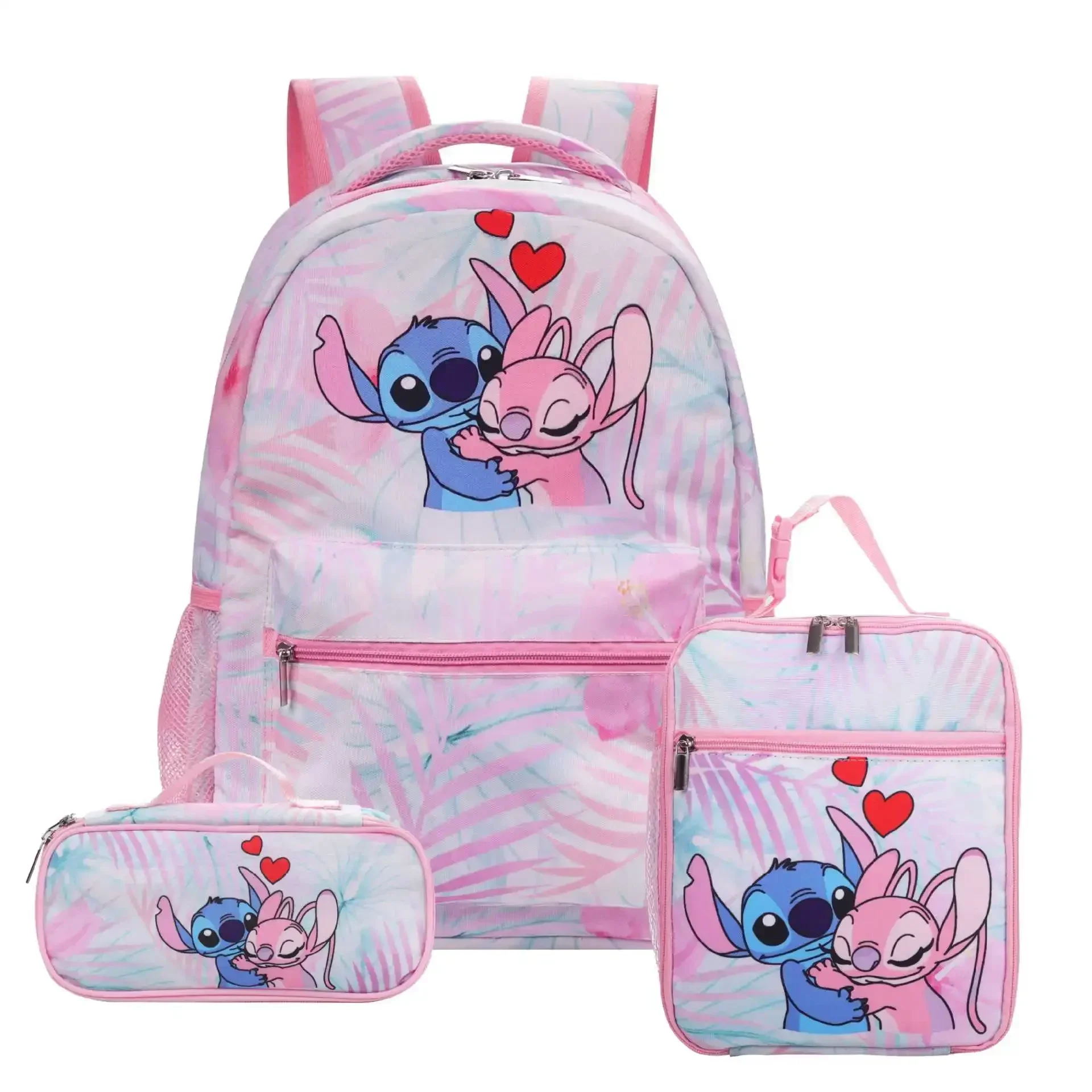 MINISO Stitch Primary School Bag Children\'s Cartoon Backpack Backpack Boys Girls Anime Kawaii Cartoon School Bag Mochila