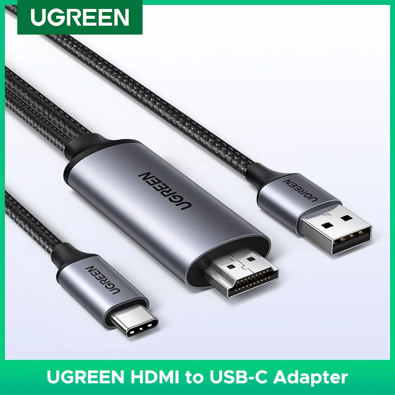 

UGREEN HDMI to USB C Cable Adapter Audio Video Display 4K 60Hz HDR HDCP2.2 Dolby with USB Power Supply For PS4/5 Switch Xbox PC