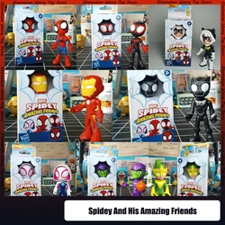Original Marvel Legends Spiderman Spider Man Spidey And His Amazing Friends Black Cat Action Figures Kids Christmas Gifts Toys