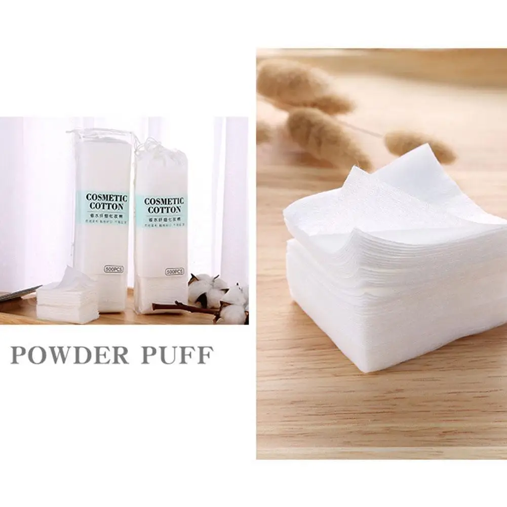 500pcs Wet Apply Makeup Remover Multi Functional Cotton Pad Wet Cotton Stretchable Facial Thin Non-Woven Makeup Cotton Tissues