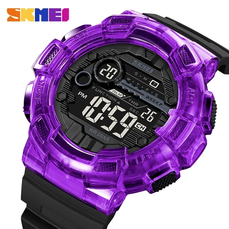 

SKMEI 2110 Digital Countdown Watch Mens Waterproof Stopwatch Sports Men Wristwatches Military Alarm Week Date Clock reloj hombre