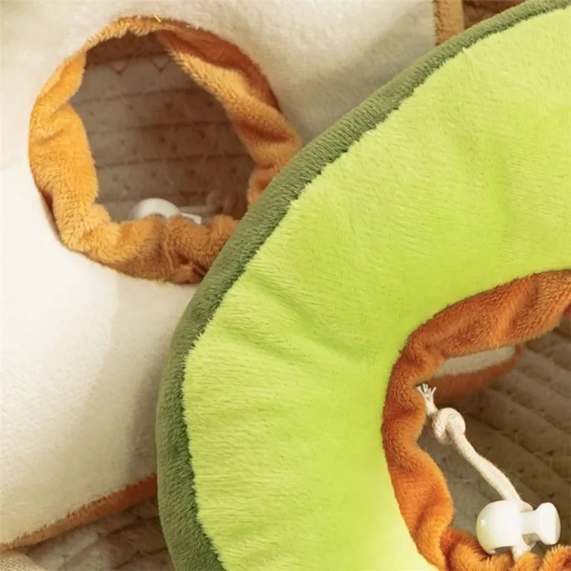 

Pet Elizabethan Pet Collar Wound Healing Collar Prevent Bite Neck Ring Pet Supplies Soft Adjustable Toast Avocado Shaped Cotton