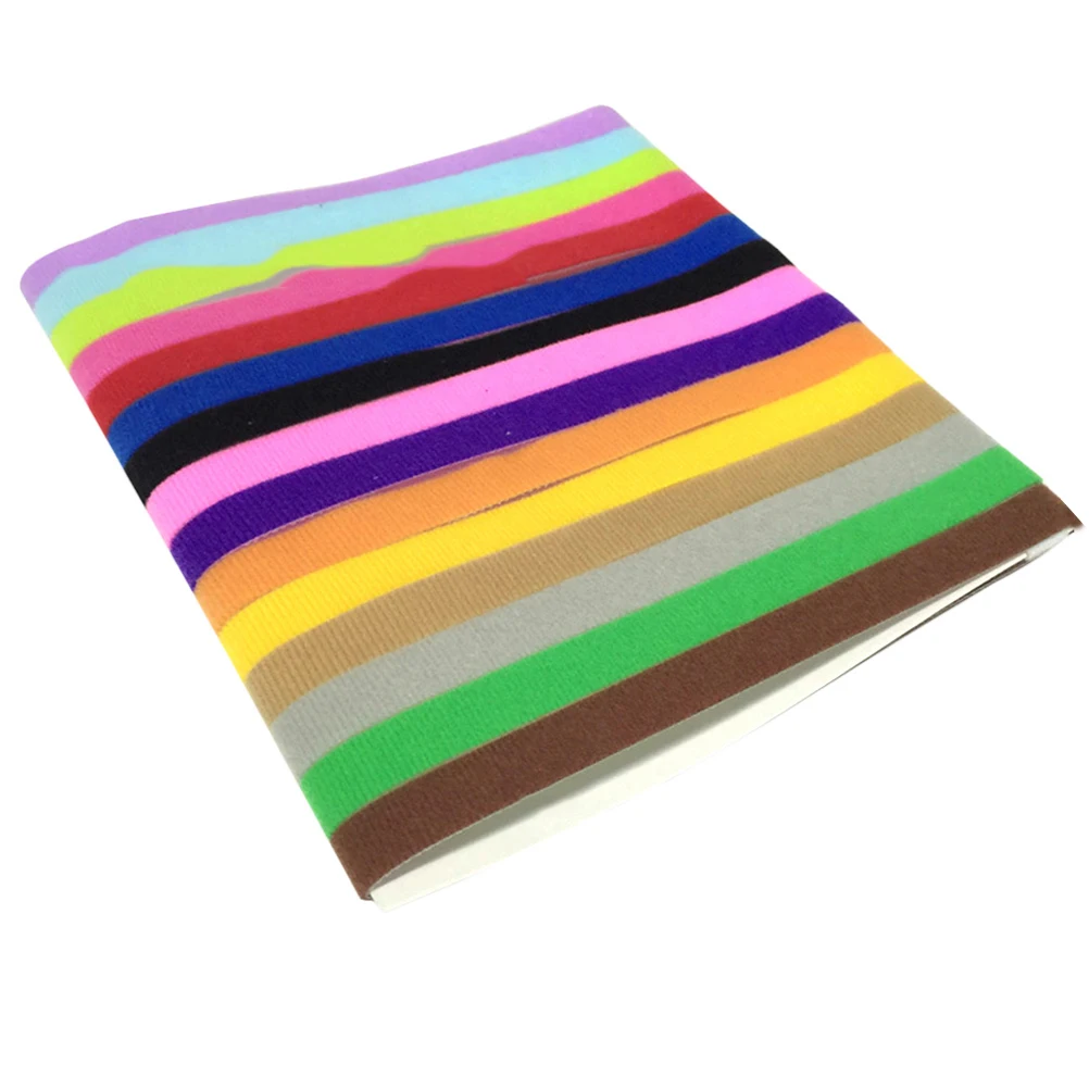 

15 Pcs Pet Collar Puppy ID Bands Soft Double Side Non Itchy Fastener Tape Newborn Dog Small Animals Bright Colors