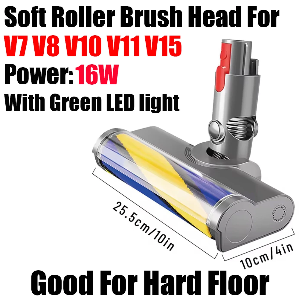 Vervangende borstel en filter voor Dyson V6 V7 V8 V10 V11 V12 V15 DC-serie stofzuigers, voor harde vloeren.