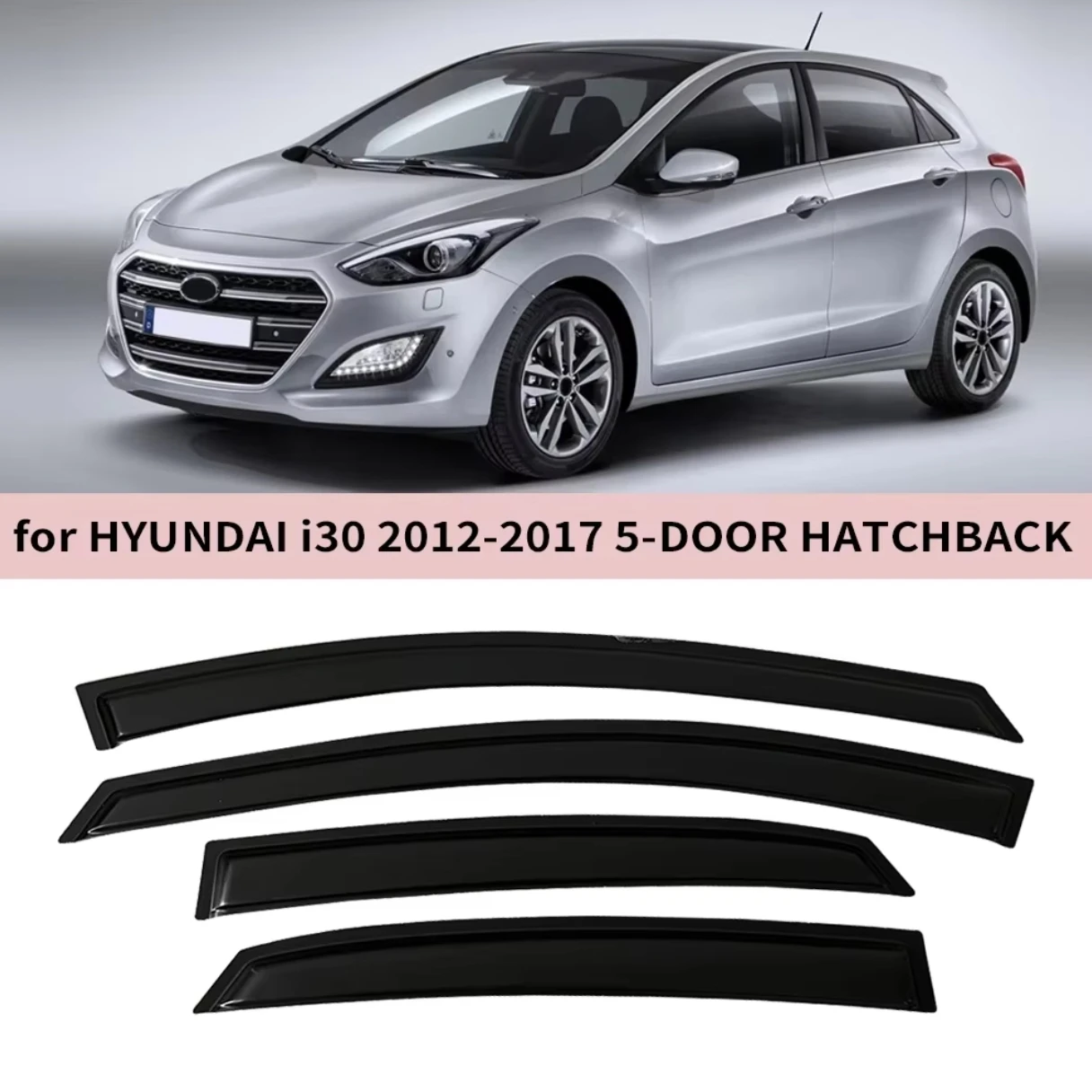 

Для Hyundai i30 хэтчбек 5-ДВЕРНЫЙ 2012 2013 2014 2015 2016 2017 ветровые дефлекторы дождевики дверной козырек вентиляционный козырек оконный козырек