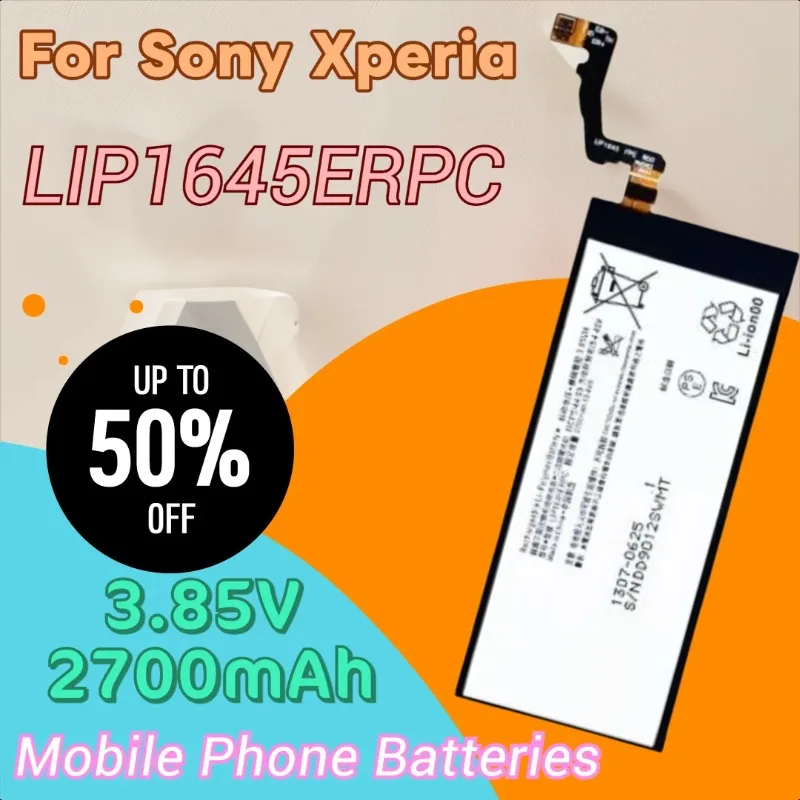 

New 3.85V 2700mAh Phone Battery LIP1645ERPC for Sony Xperia XZ1 G8341 G8342 G8343 XZ1 Dual F8342 SO-01K Batteries