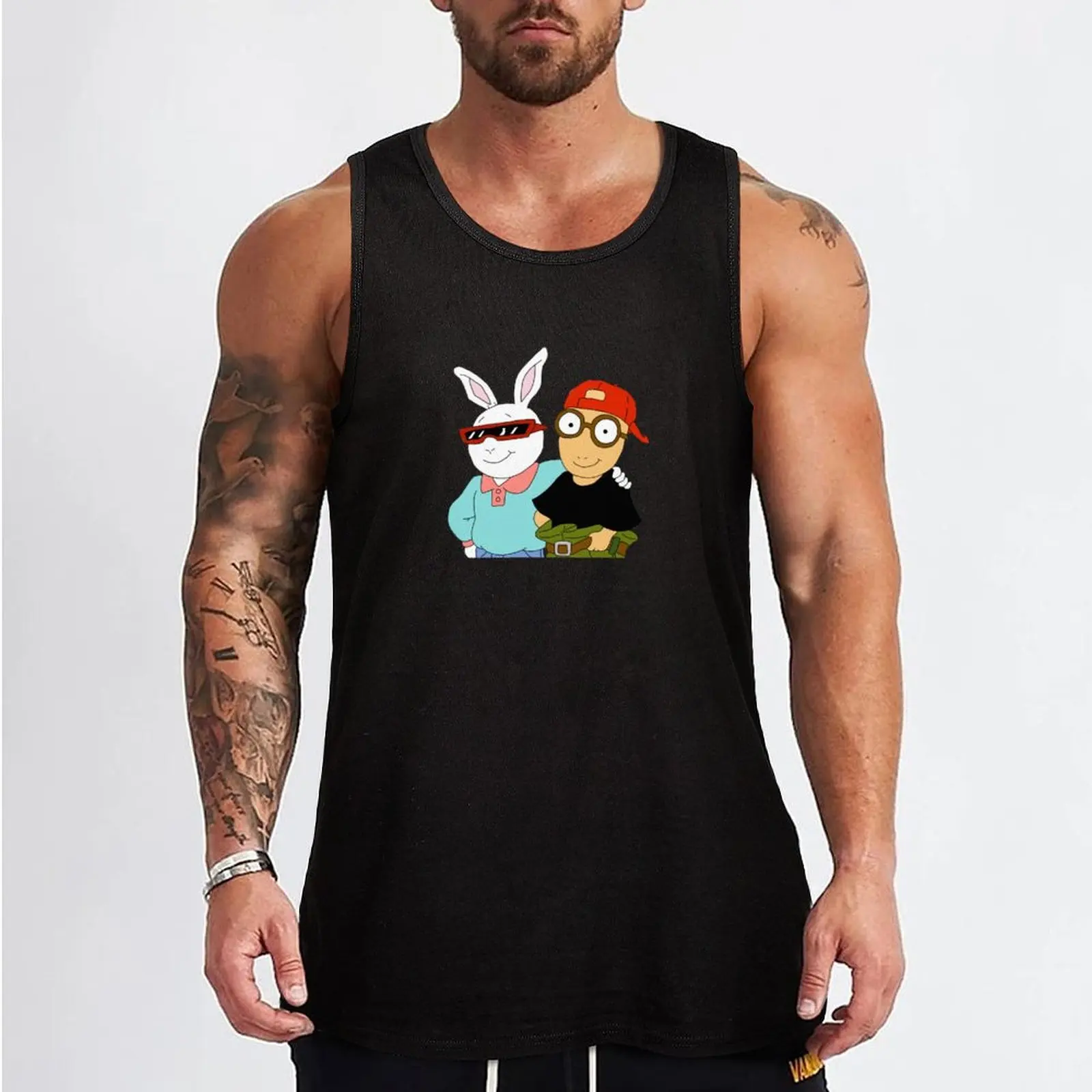 Arthur and Buster trying to “fit in” Tank Top sports t-shirts for men bodybuilding t-shirt Clothing t-shirt Men's