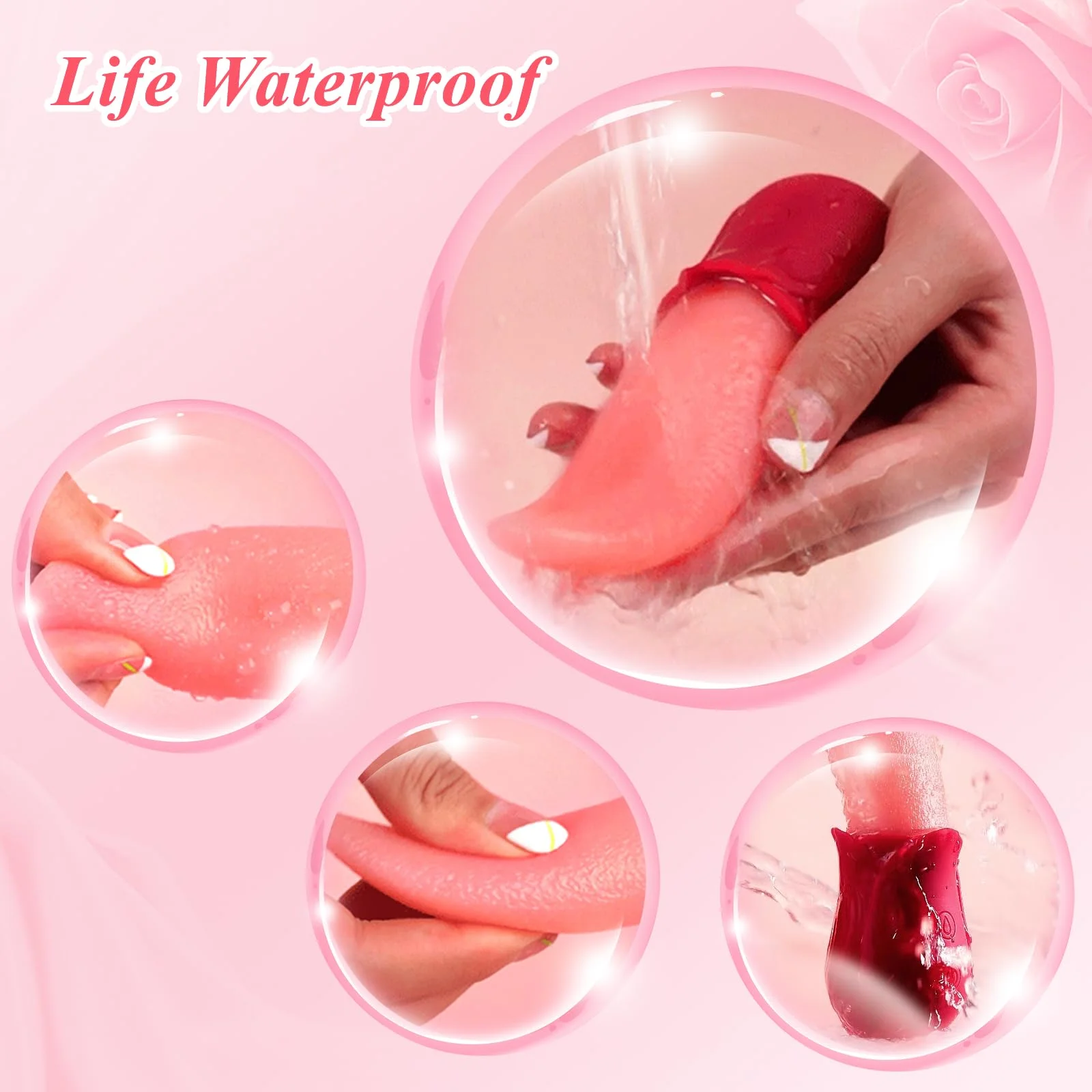 Realistic Tongue Licking Vibrators Nipple Clitoris Stimulator Sex Toys for Women Pleasure Adult Toy Female Sexual image 4