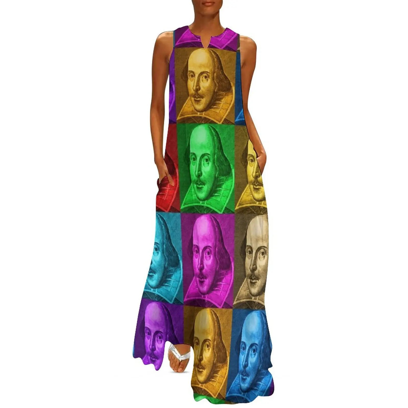 

William Shakespeare Pop Art Long Dress women evening dress summer dress woman 2025 trendy